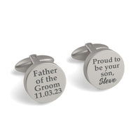 Proud To Be Your Son Engraved Cufflinks