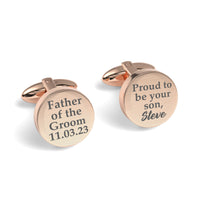 Proud To Be Your Son Engraved Cufflinks