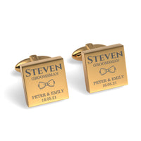 The Jones Engraved Wedding Cufflinks