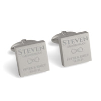 The Jones Engraved Wedding Cufflinks