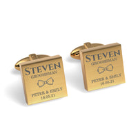 The Jones Engraved Wedding Cufflinks