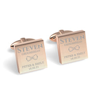 The Jones Engraved Wedding Cufflinks