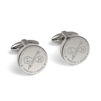 Tying The Knot Engraved Cufflinks