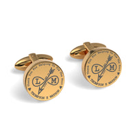 Tying The Knot Engraved Cufflinks