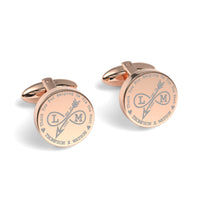 Tying The Knot Engraved Cufflinks