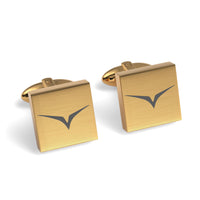 Your Logo Here Engraved Square Cufflinks