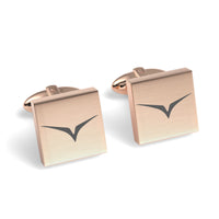 Your Logo Here Engraved Square Cufflinks