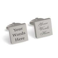 Engraved Words Custom Cufflinks