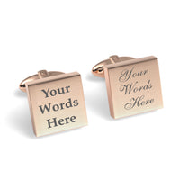 Engraved Words Custom Cufflinks