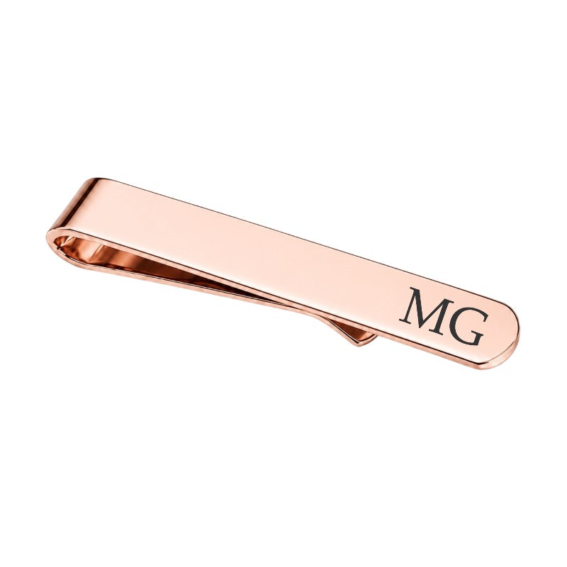 Initials Engraved Tie Bar