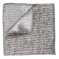 Silver Textured Pocket Square