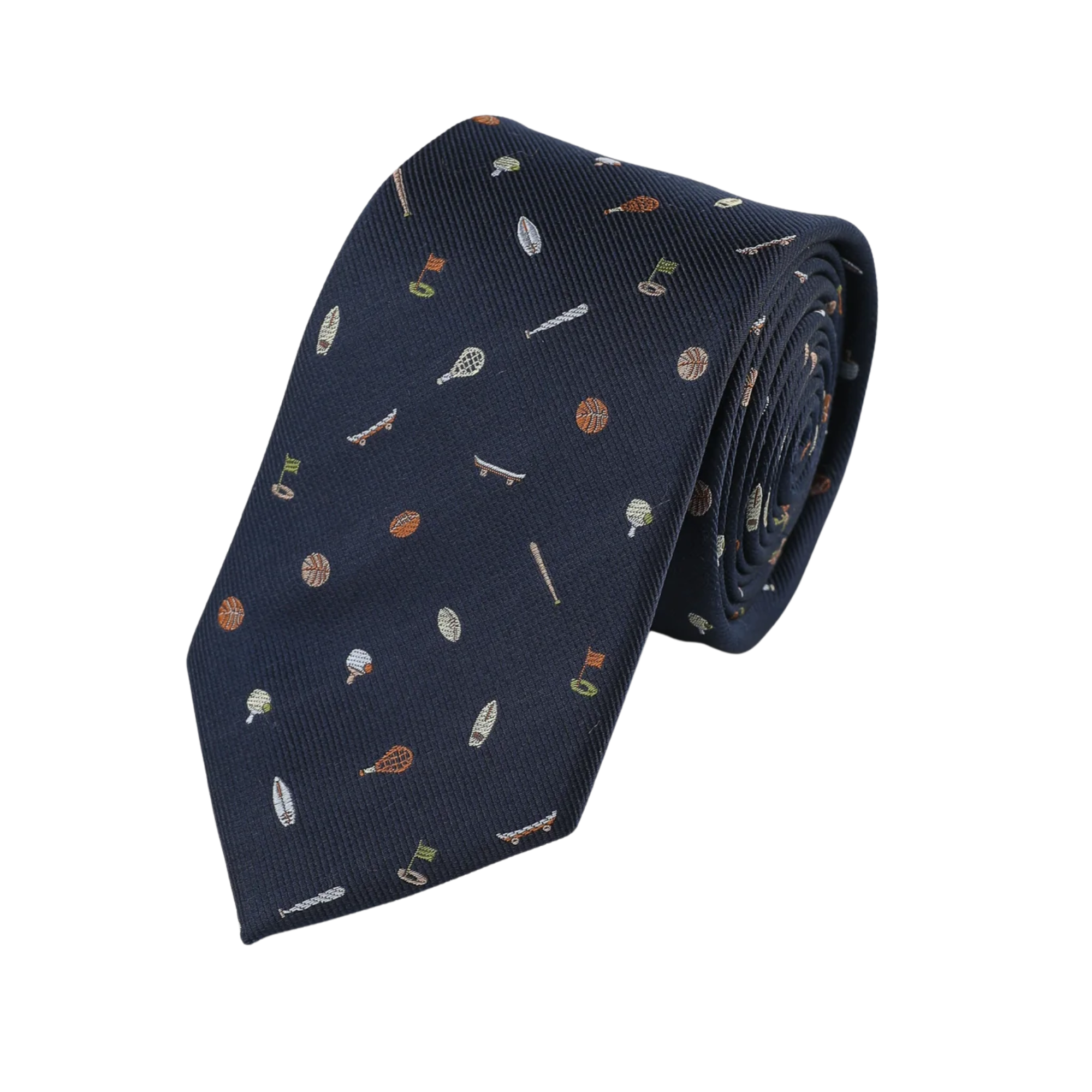 Navy Red Sports Tie
