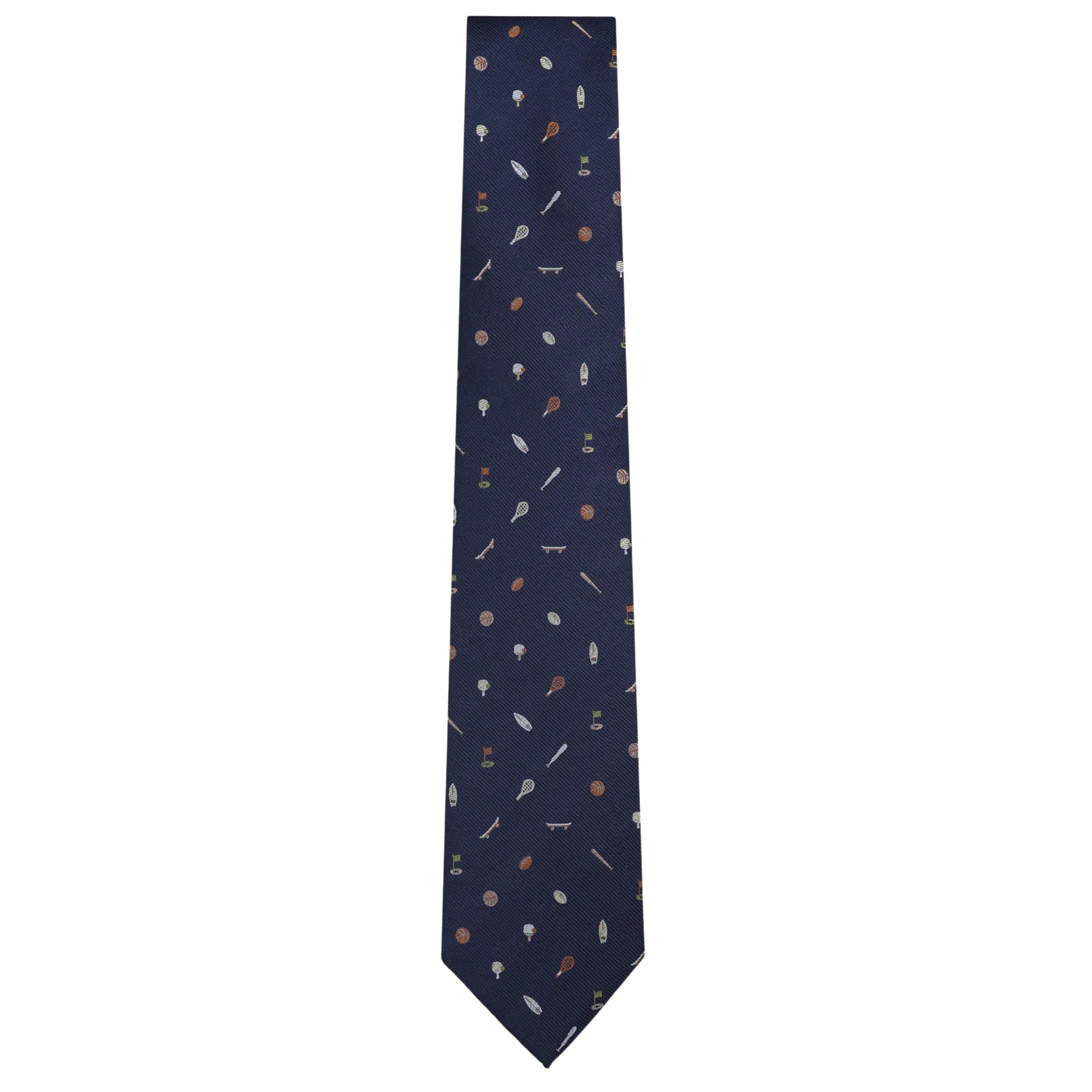 Navy Red Sports Tie
