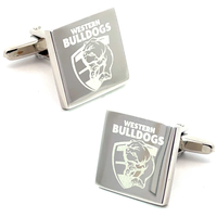 Silver Western Bulldogs AFL Cufflinks