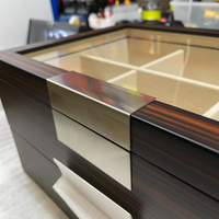 Seconds- Ebony Wooden Tie Box for 12