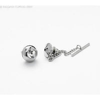 Solitaire Crystal Tie Pin Tie Bars Clinks Solitaire Crystal Tie Pin