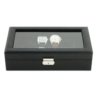 Leather Watch Box for 12 watches storage Watch Boxes Clinks