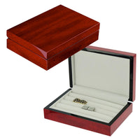 16 Pairs Wooden Cufflink Box Cherry Storage Boxes Clinks Australia