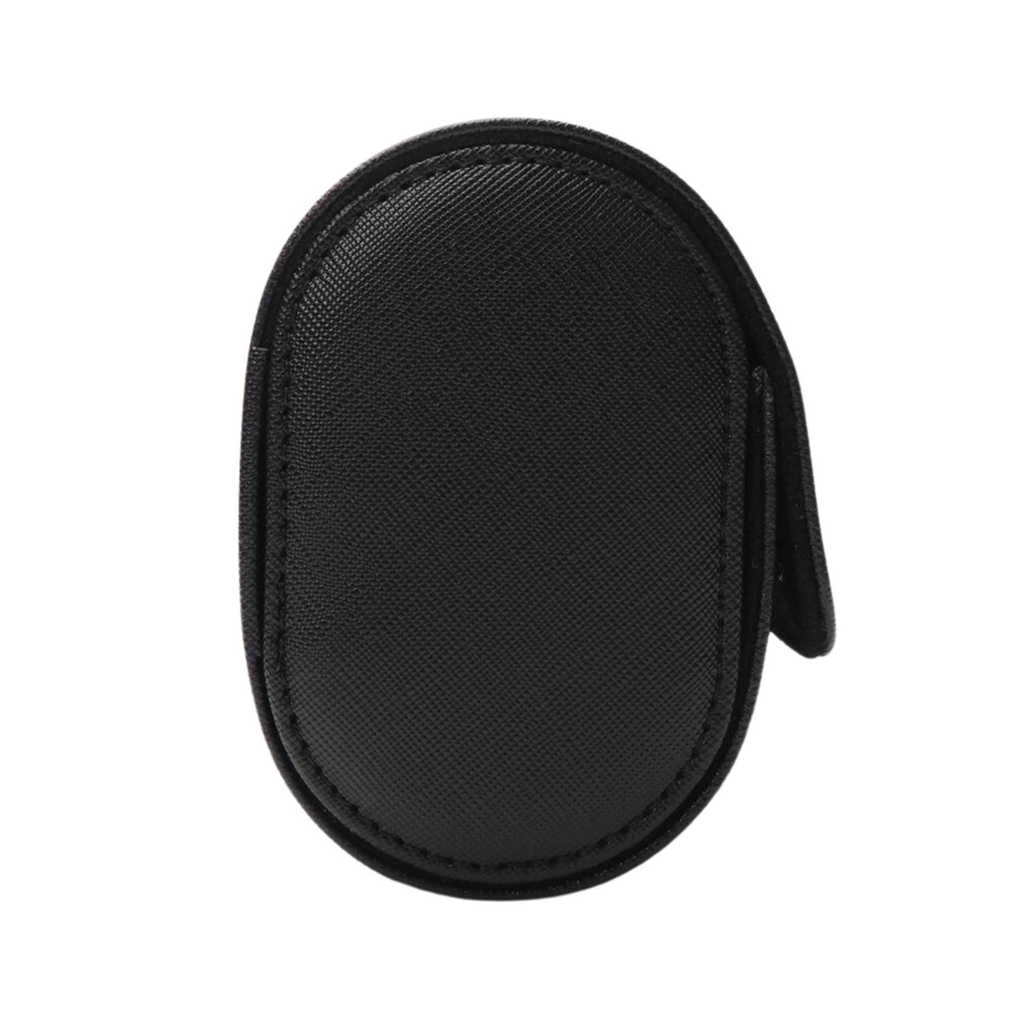 Watch Roll Case for 3 in Black Vegan Leather Watch Boxes Clinks 