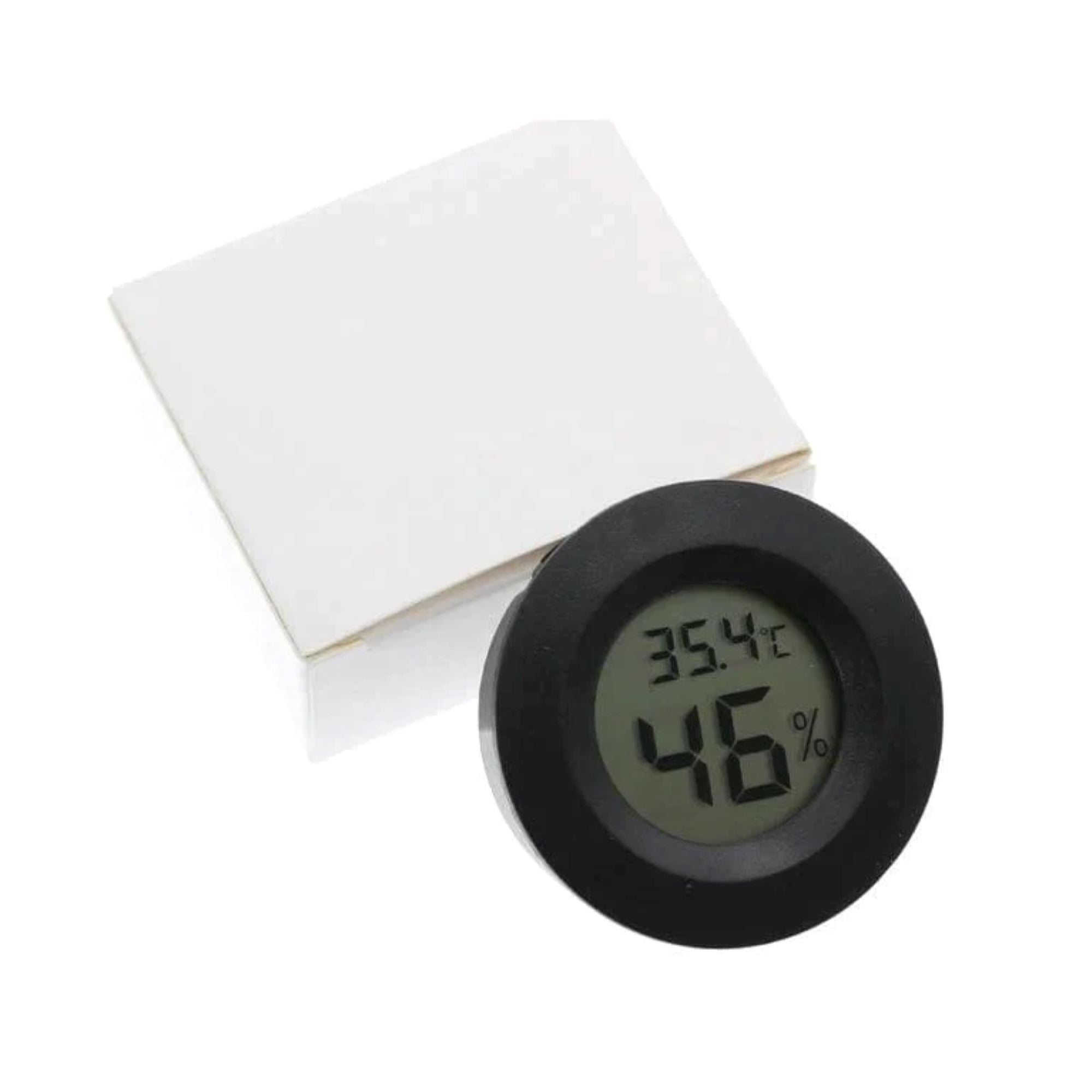 Basic Black Round Hygrometer Gauge for Cigars Cigar Boxes Clinks Australia 
