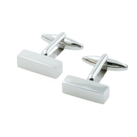 Silver Solid Bar Engravable Cufflinks Classic & Modern Cufflinks Clinks Australia