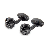 Matte Black Knot Cufflinks Classic & Modern Cufflinks Clinks Australia