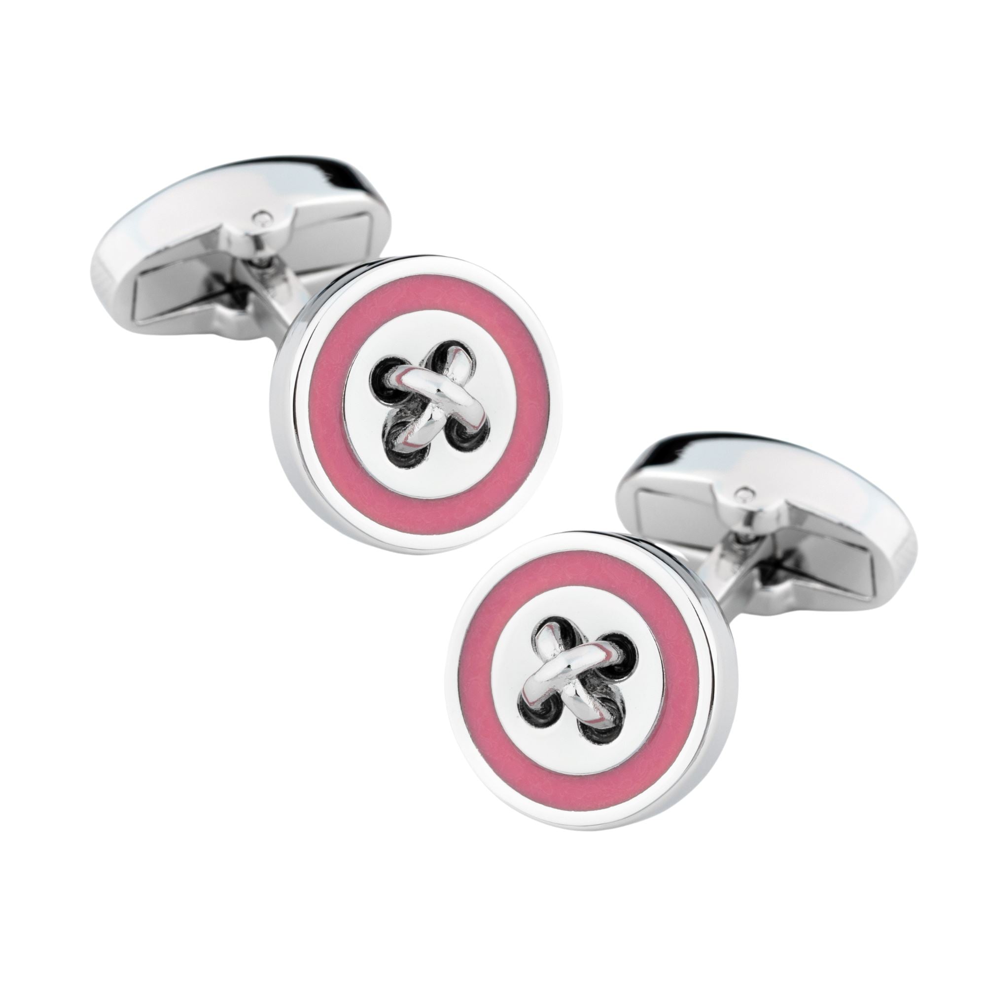 Pink Button Cufflinks Classic & Modern Cufflinks Clinks Australia 