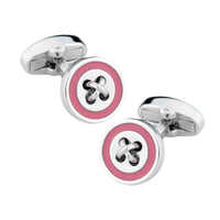 Pink Button Cufflinks Classic & Modern Cufflinks Clinks Australia