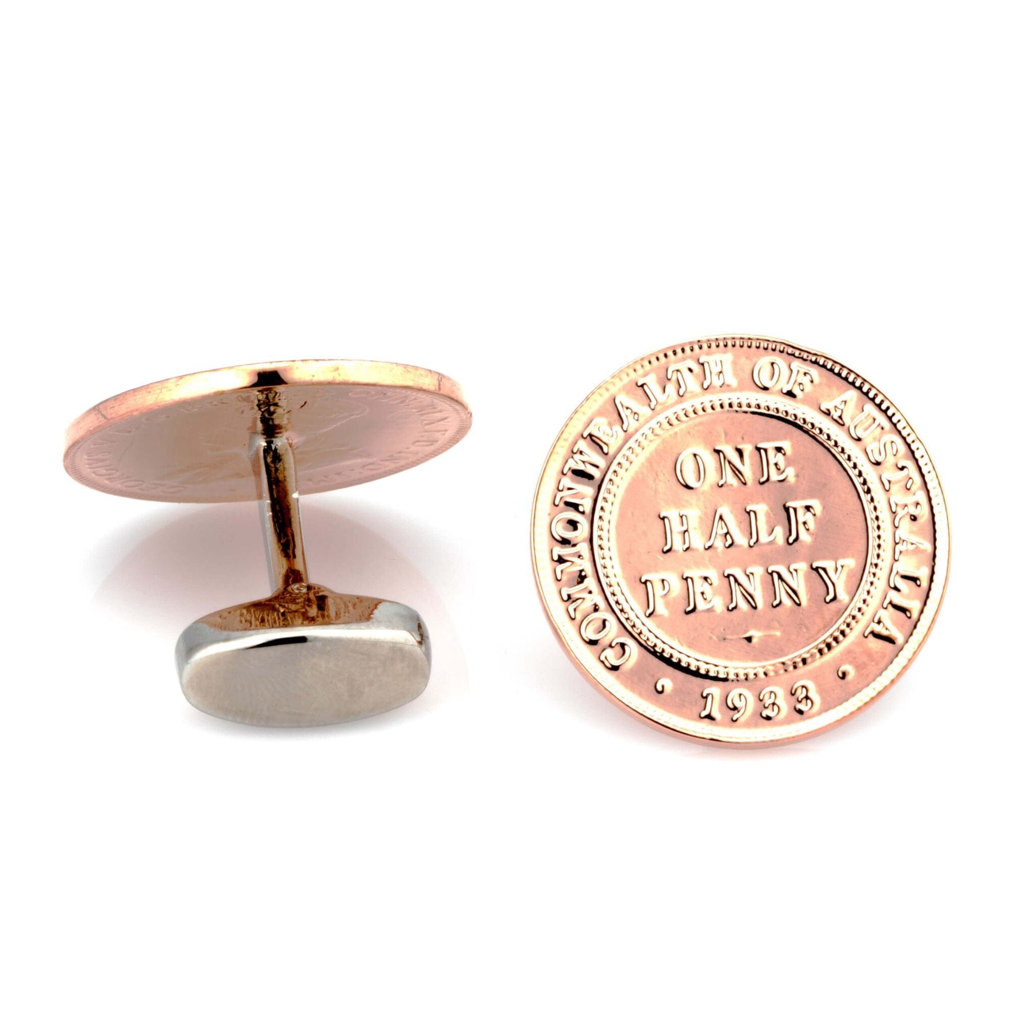 Half Penny George V Cufflinks Novelty Cufflinks Clinks Australia 