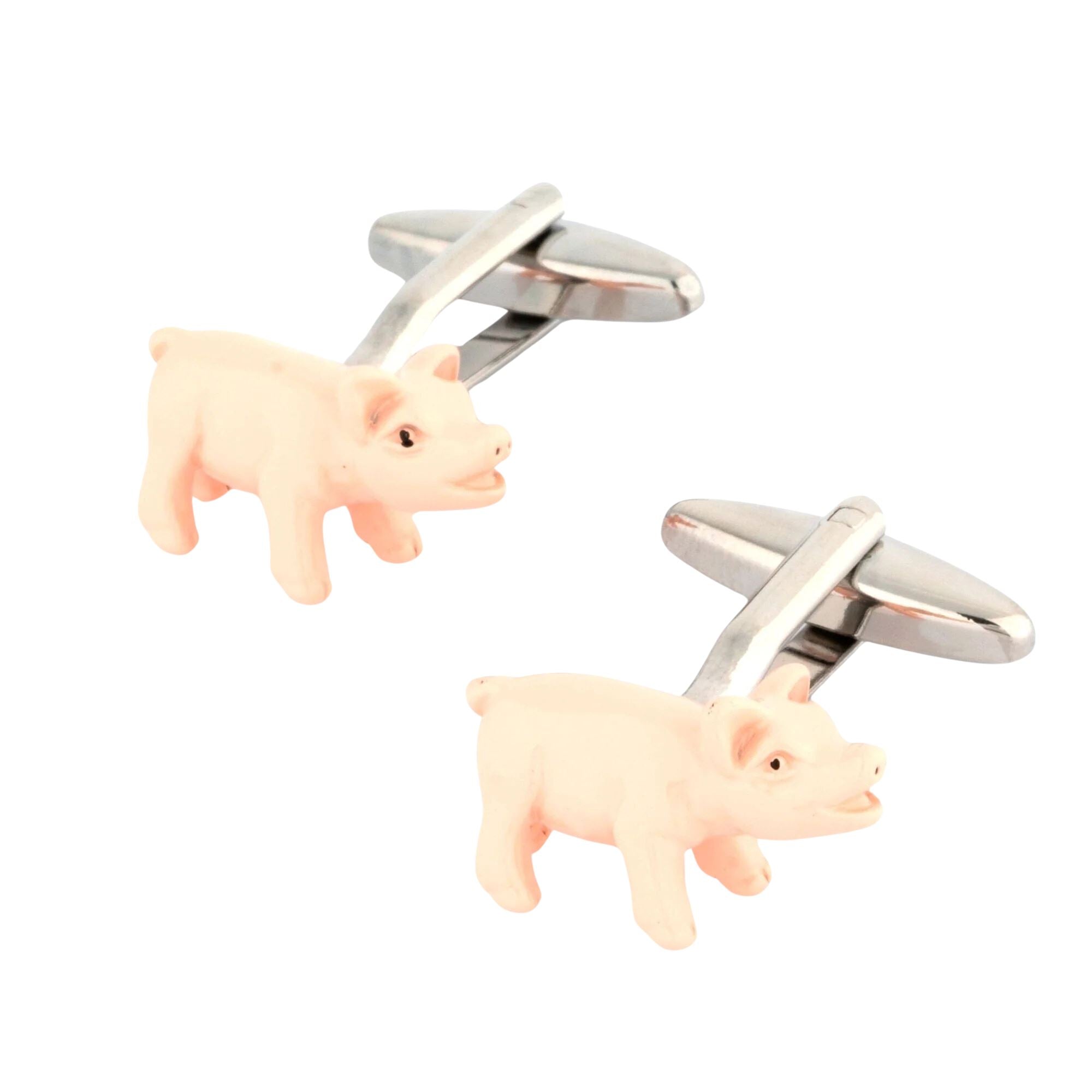 Pink Pig Cufflinks Novelty Cufflinks Clinks Australia Pink Pig Cufflinks 