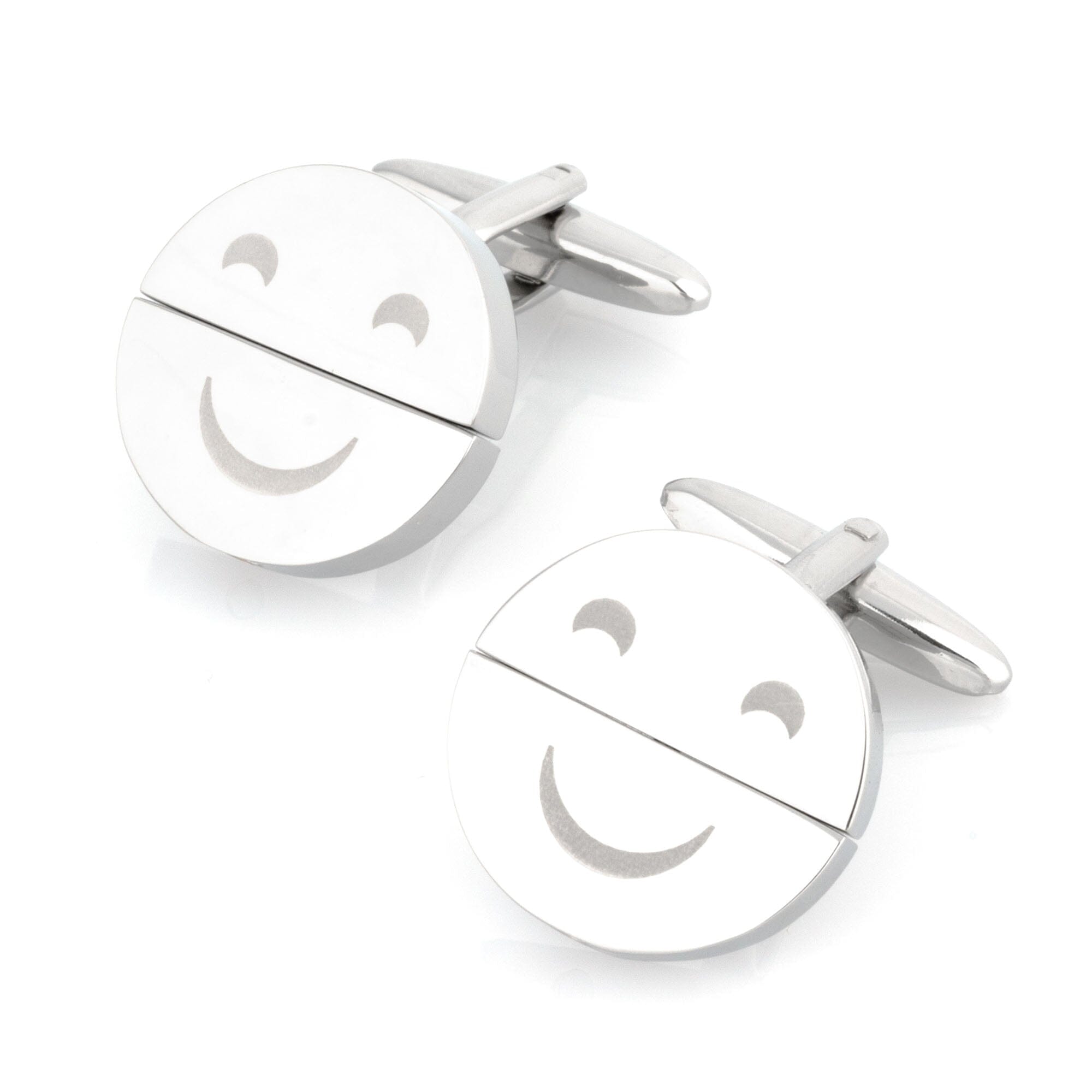 Happy Sad Face Twist Cufflinks Novelty Cufflinks Clinks Australia 