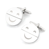 Happy Sad Face Twist Cufflinks Novelty Cufflinks Clinks Australia