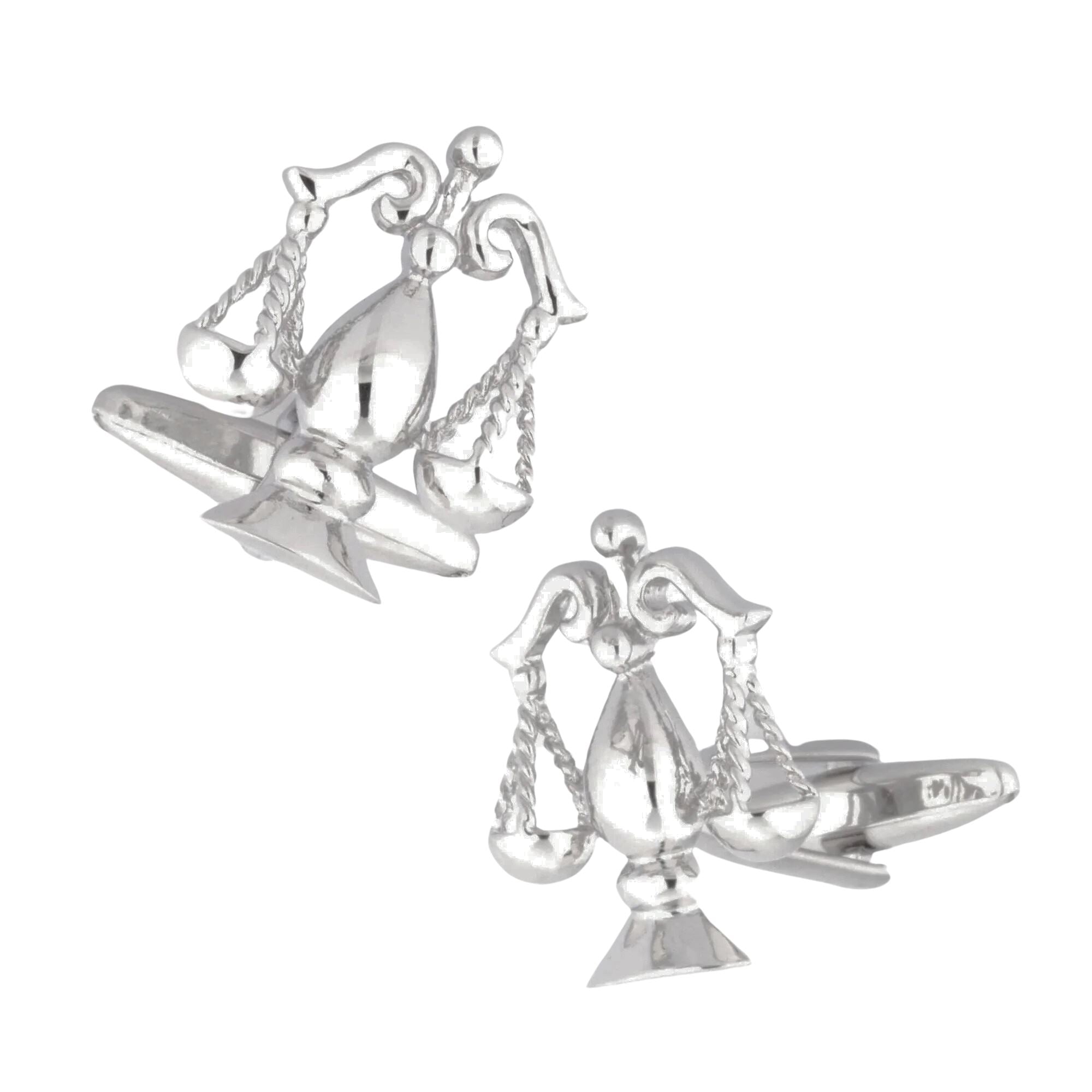Scales of Justice Silver 2 Cufflinks Novelty Cufflinks Clinks Australia Scales of Justice Silver 2 Cufflinks 