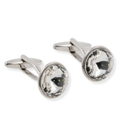 Silver Crystal Cufflinks & Stud Set Stud Sets Clinks