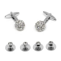 Crystal Ball Cufflinks and Stud Set Stud Sets Clinks Australia