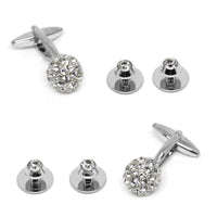 Crystal Ball Cufflinks and Stud Set Stud Sets Clinks Australia