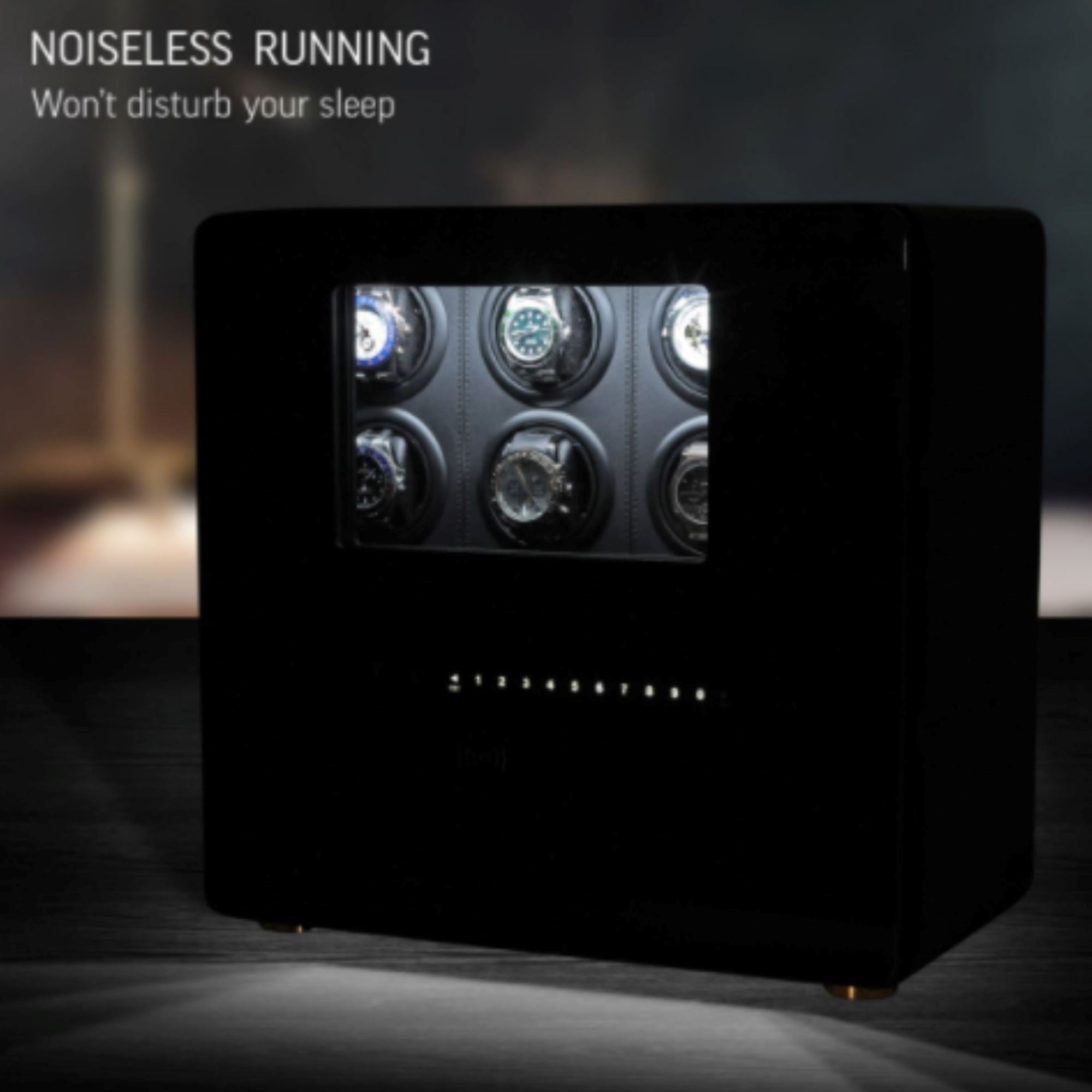 Vanguard Steel Watch Winder Security Safe with Digital Lock and Alarm Watch Winder Boxes Clinks 
