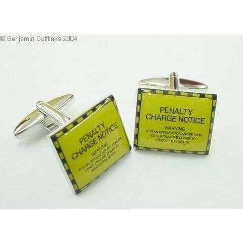 Yellow Parking Tickets Cufflinks Novelty Cufflinks Clinks Australia Yellow Parking Tickets Cufflinks 