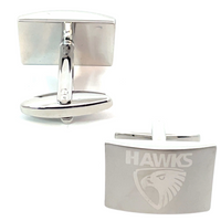 Silver Hawthorne Hawks AFL Cufflinks