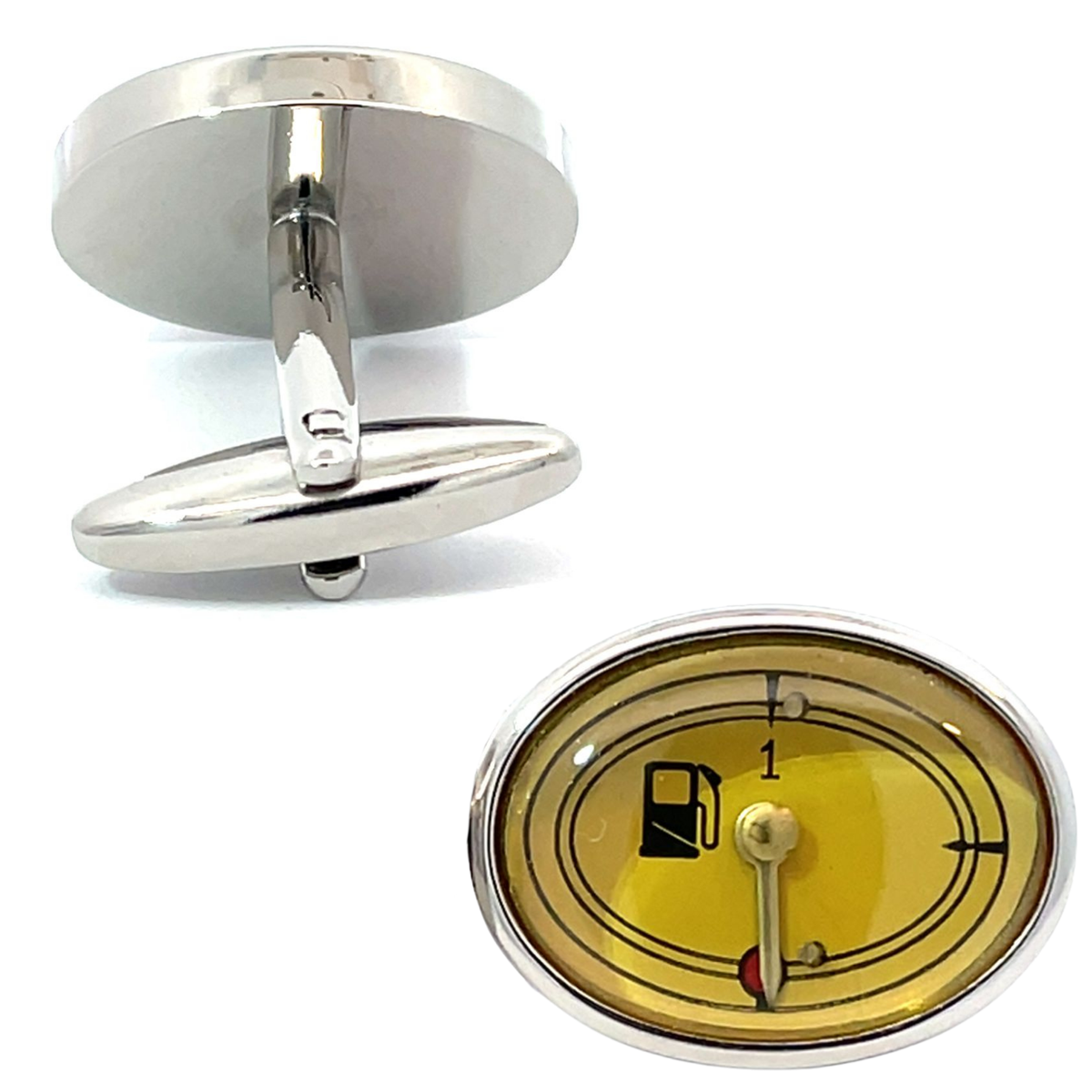 Yellow Petrol Gauge & Speedo Cufflinks