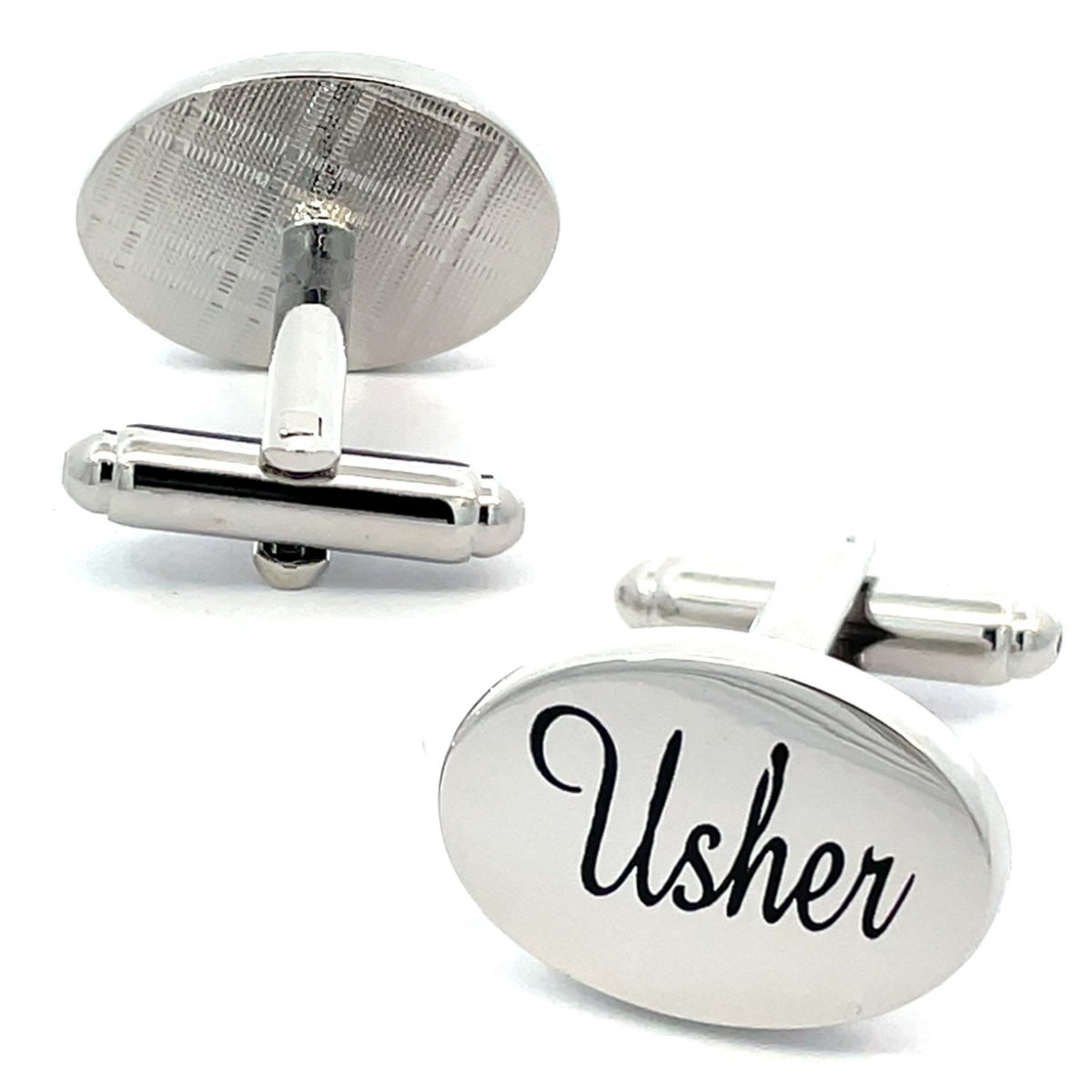 Usher Script Wedding Cufflinks
