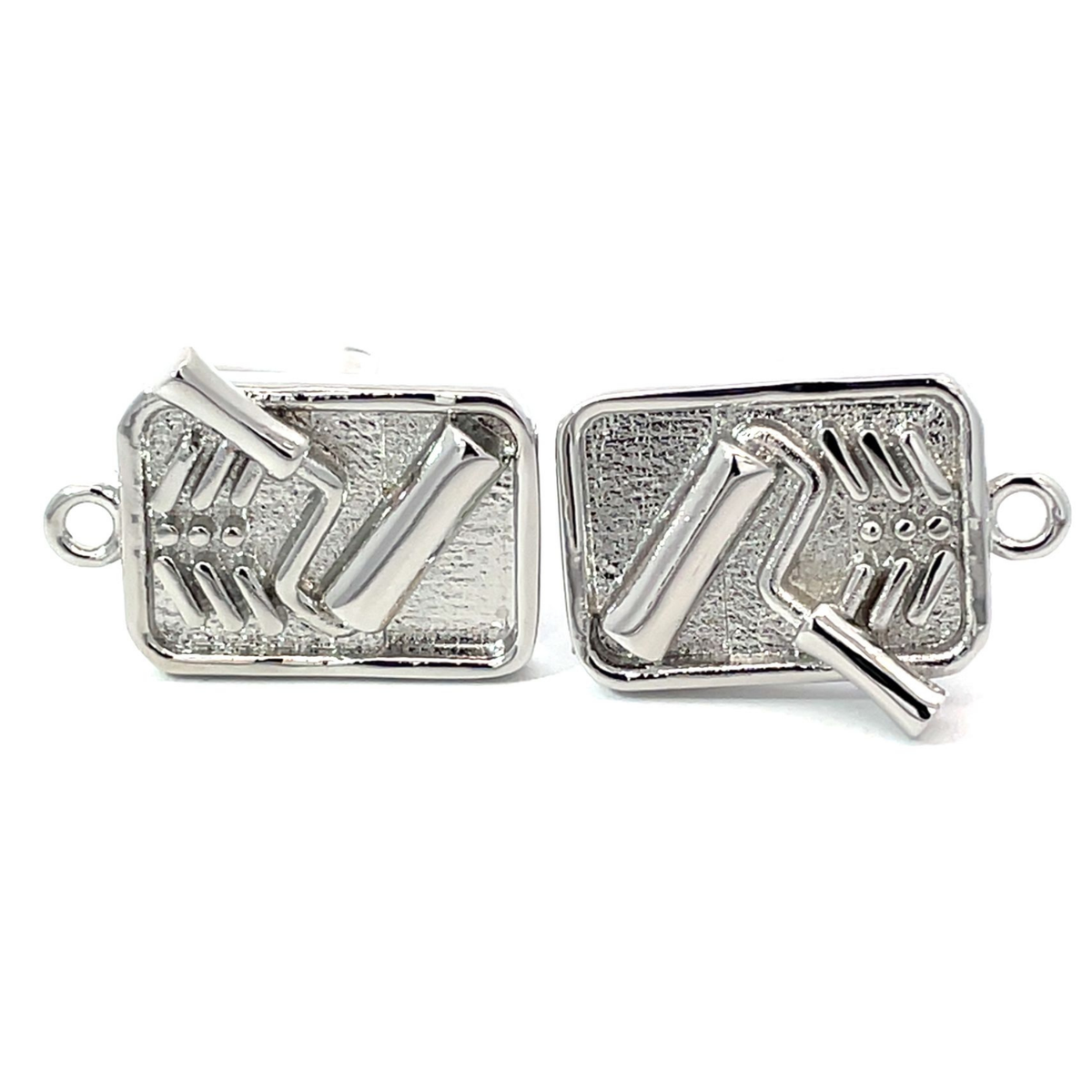 Painters Roller Tray Silver Cufflinks
