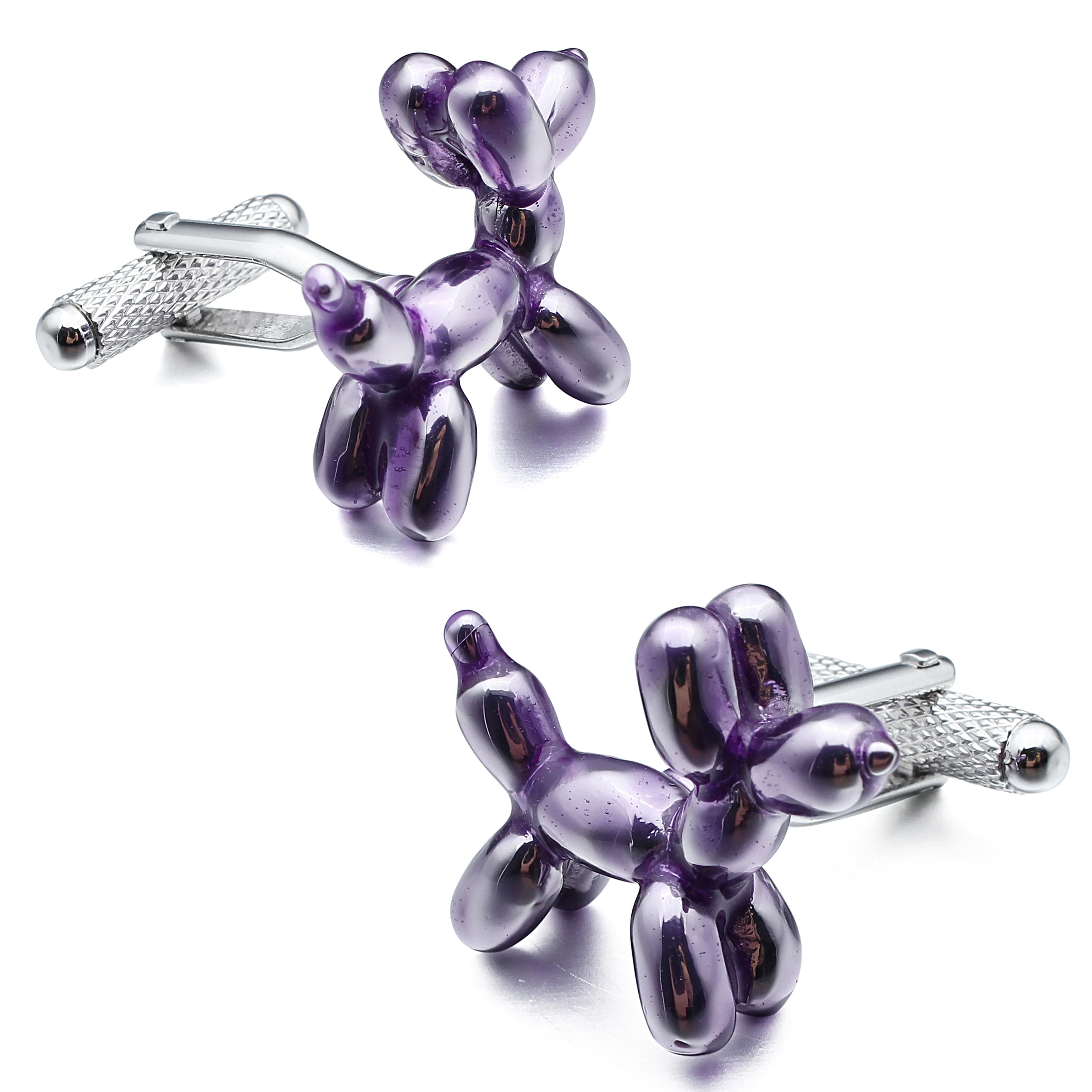Balloon Dog Purple Cufflinks Novelty Cufflinks Clinks Australia 