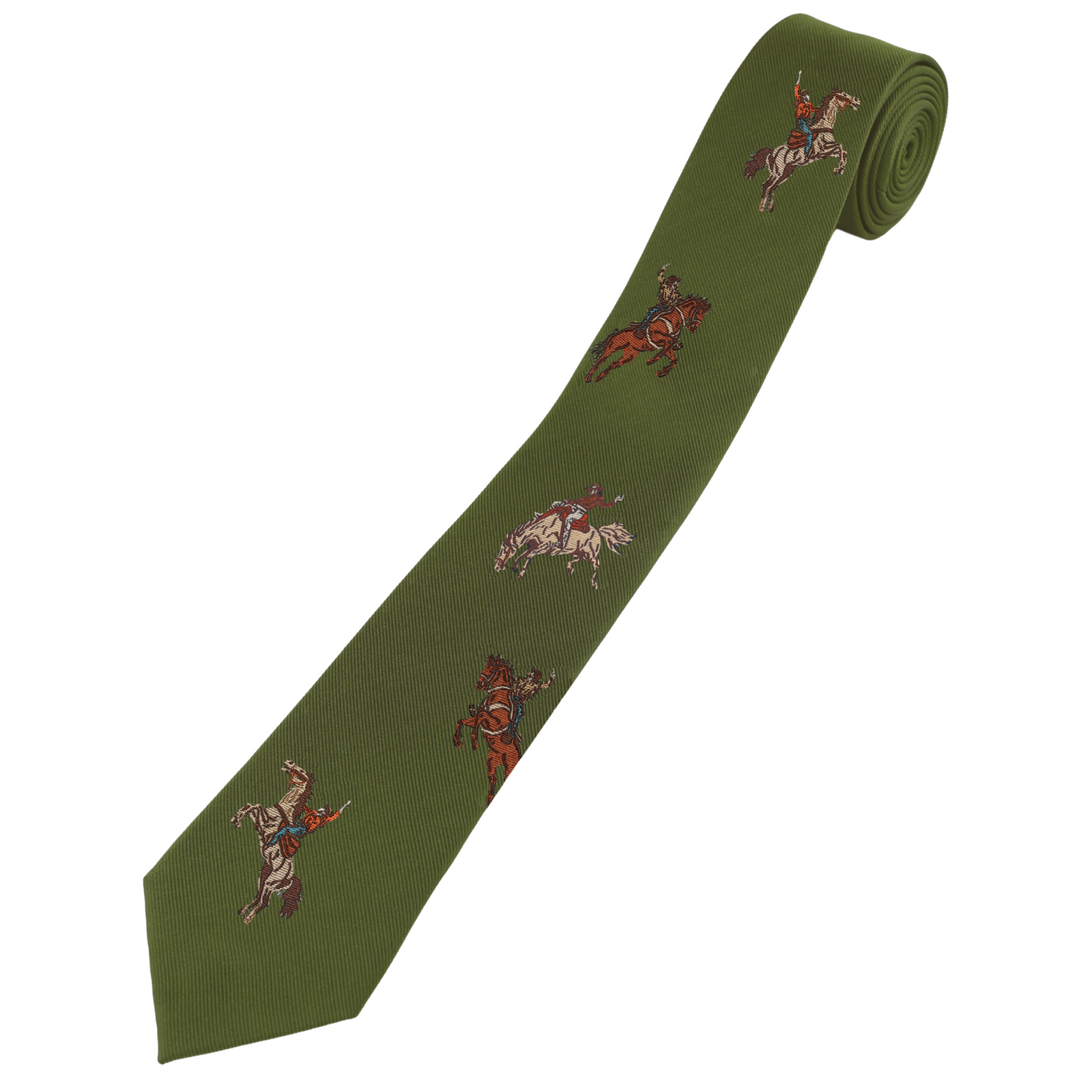 Western Tie Olive