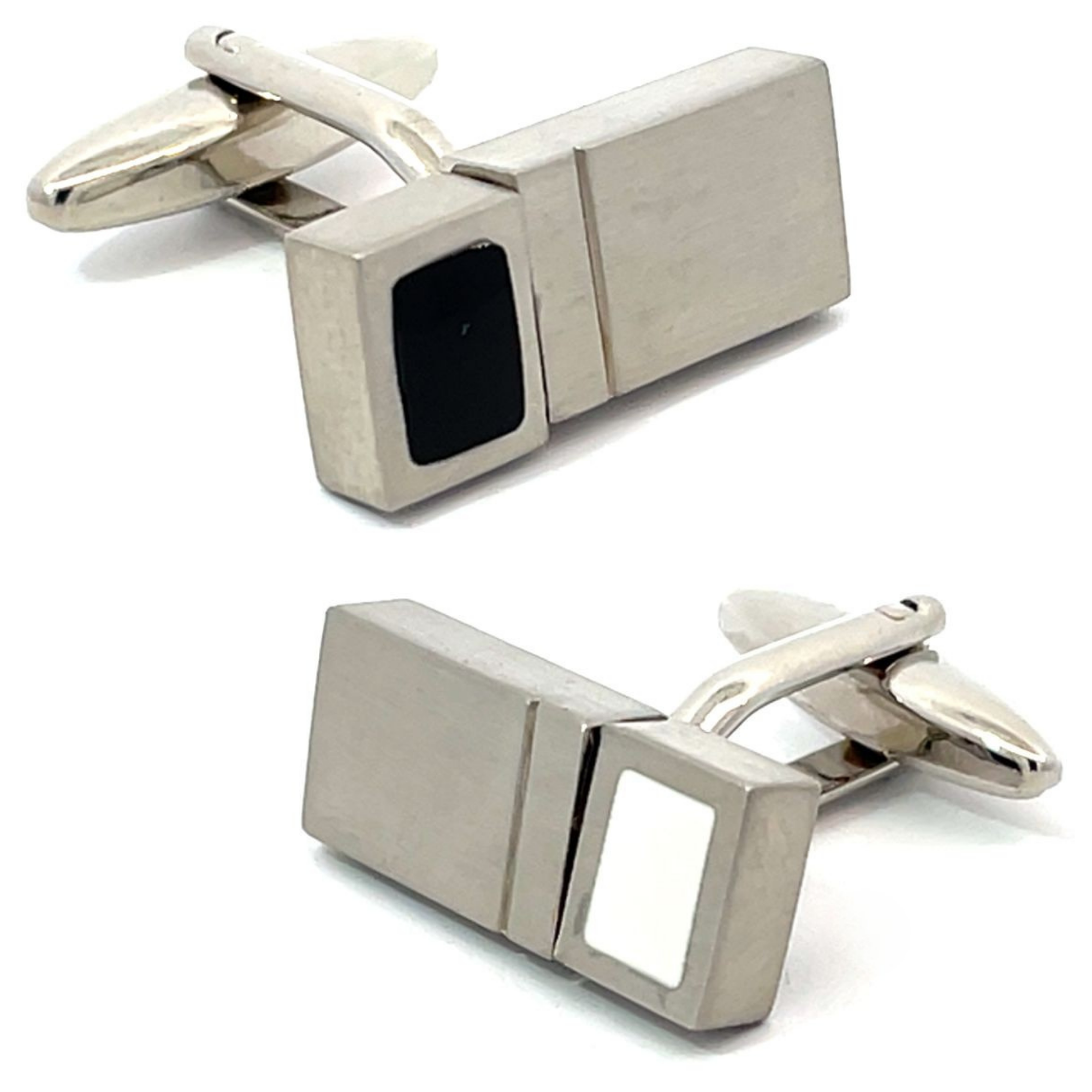 With a Twist Cufflinks - Black & White