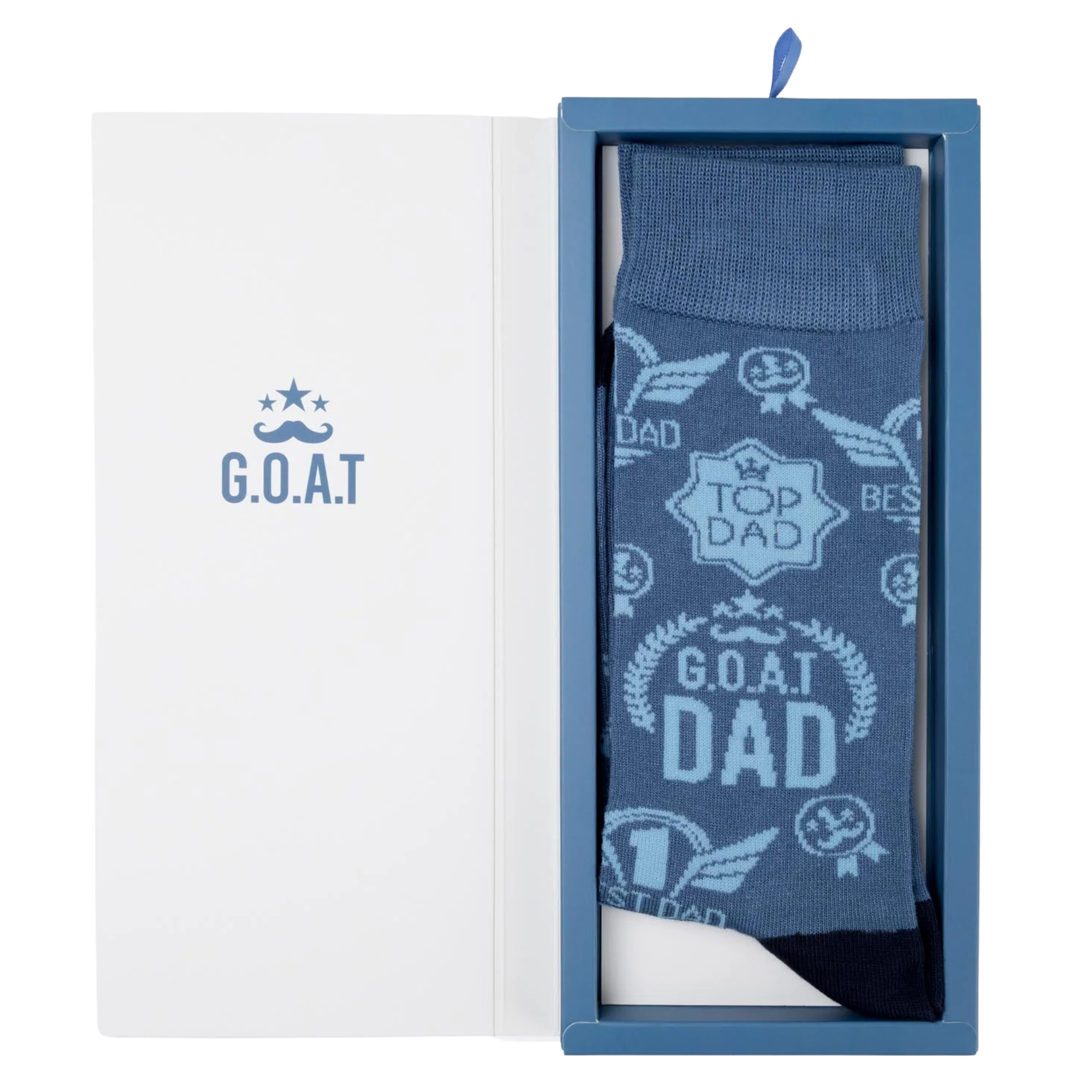 Mens Goat Dad Bamboo Sock Card