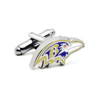 Baltimore Ravens Head Cufflinks Novelty Cufflinks NFL