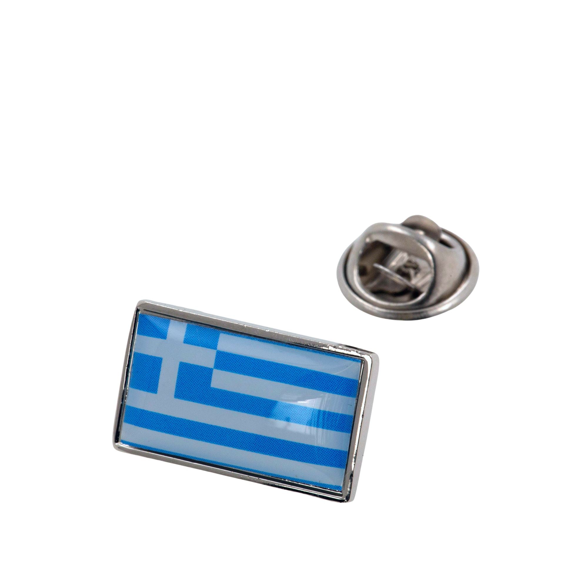 Flag of Greece Lapel Pin Lapel Pin Clinks 