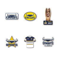 North Queensland Cowboys Logo NRL Pin Set Lapel Pin Clinks Default