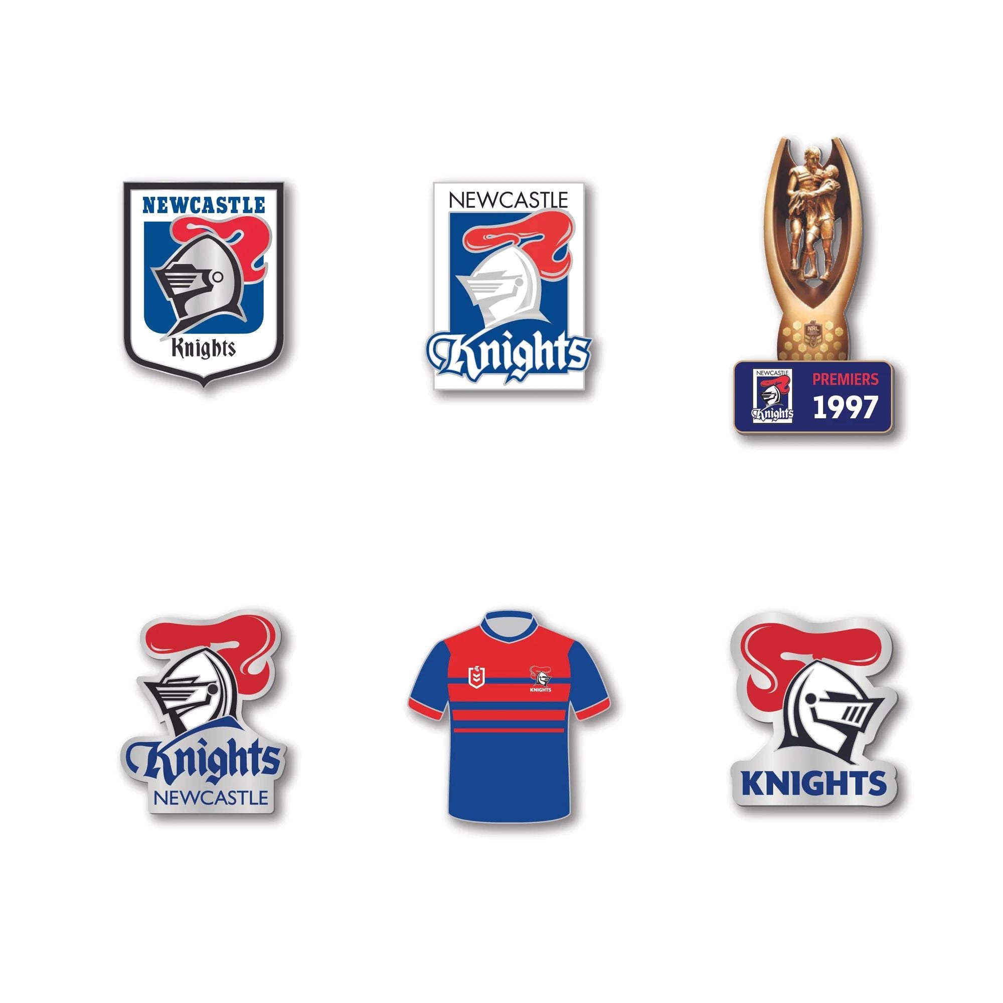 Newcastle Knights Logo NRL Pin Set Lapel Pin Clinks Default 